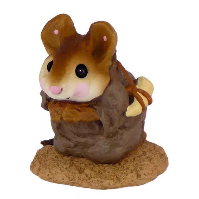 Wee Forest Folk SHEPHERD KNEELING, WFF# M-122a, Nativity Mouse Series