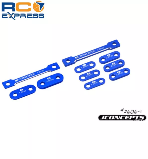 JConcepts Laydown Transmission Shim Set 1 & 2mm Blue :B6 JCO26061