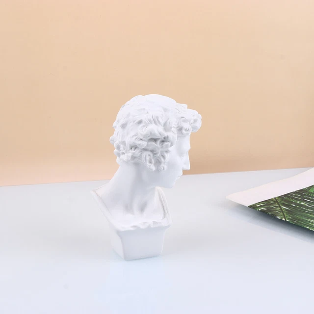 Design Toscano KY2417 Statue du Buste du David de Michel-Ange Blanc