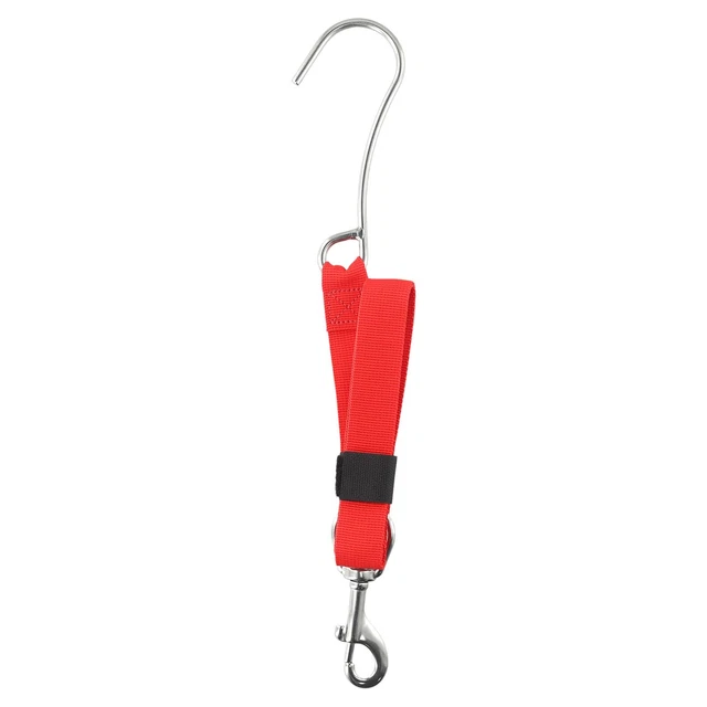 Crochet De Récif Double Plongée Sous-Marine - Acier Inoxydable 316 Avec Lanière Spirale - Sécurité & Stabilité