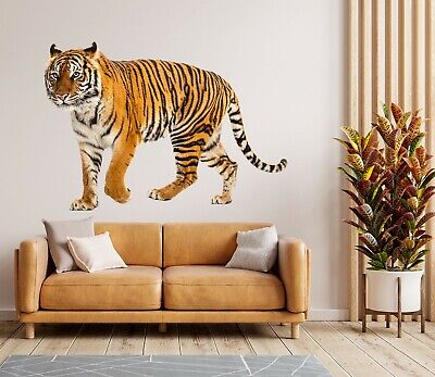 3D Tiger Pattern G533 Animal Wallpaper Mural Poster Wall Stickers Decal Honey