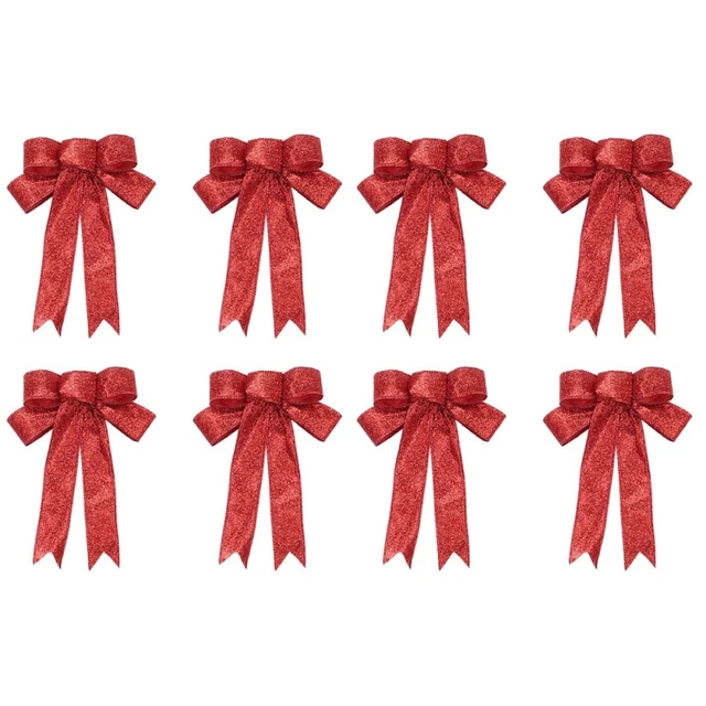 2x Rot Jubeln Bögen Rot Kranz Bögen Xmas Red Bögen Rot Weihnachten Bögen