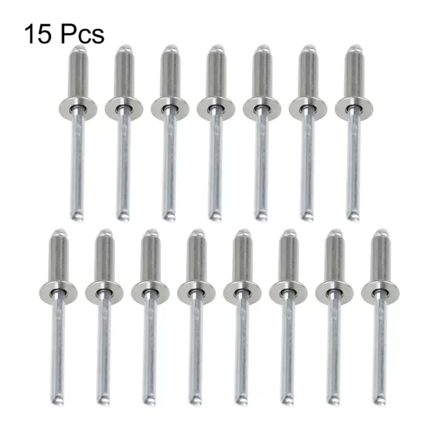 15 pz rivetti ciechi in acciaio inox 4,8 mm x 16 mm 304 utensili manuali per auto