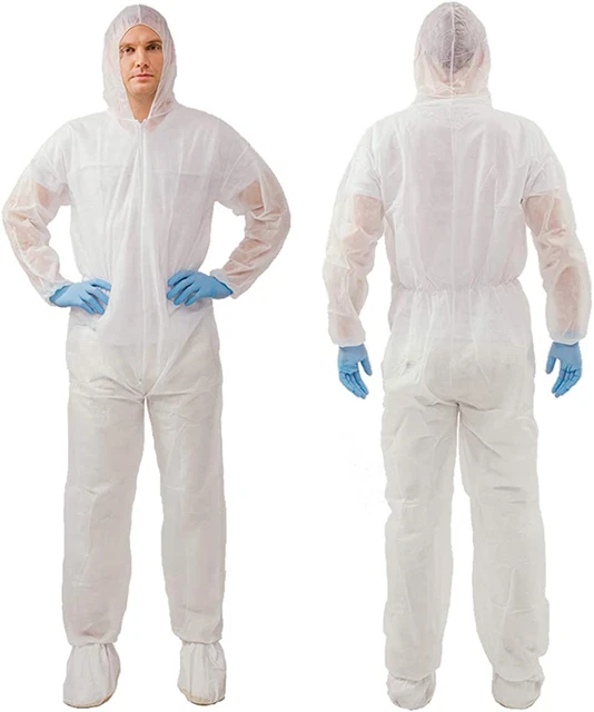V Disposable Isolation Coveralls