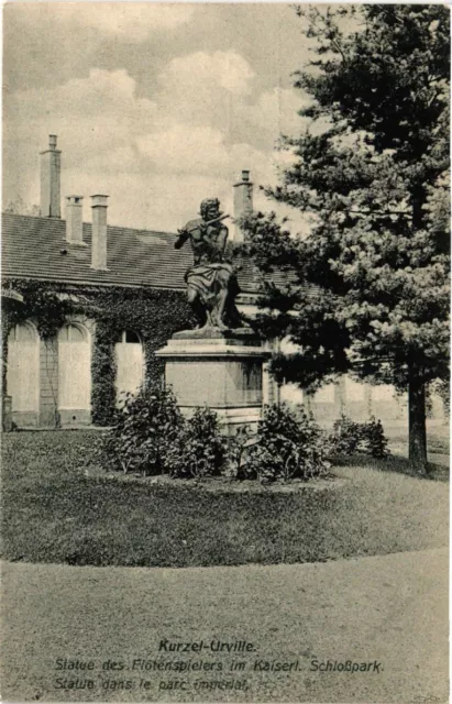 CPA AK KURZEL-URVILLE Statue des Flotenspielers im Kaiseri Schlosspark (393087)