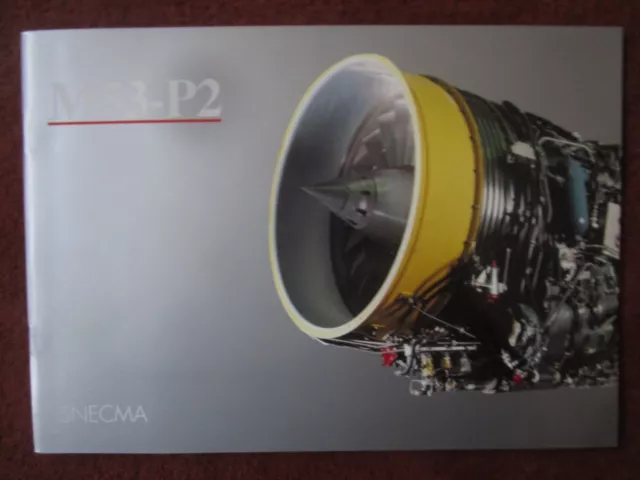 4/1992 Plaquette Snecma M53-P2 Engine Moteur Dassault Mirage 2000 Armee Air