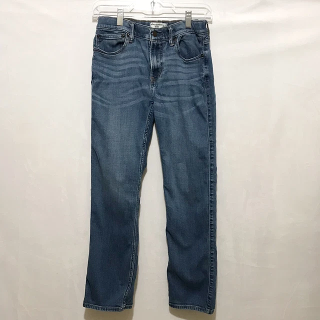 Abercrombie Kids Straight Jeans Boys 13/14 Blue Denim