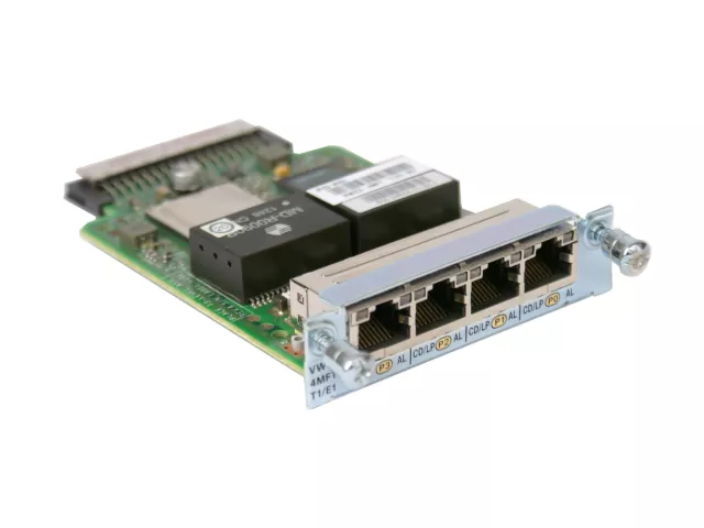 Cisco VWIC3-4MFT-T1/E1 4-Port 3rd Gen Multiflex Trunk VoiceWAN Card