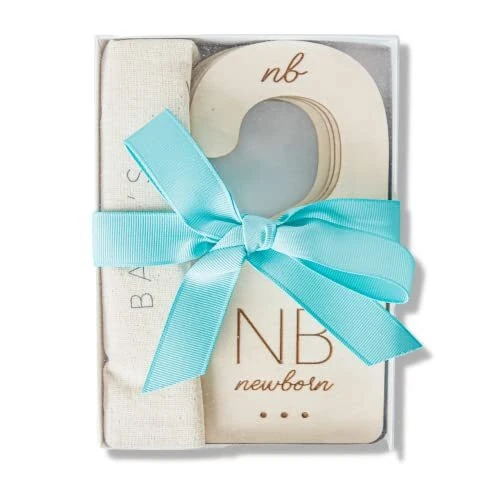 Baby Gift Box: Baby Closet Dividers + Keepsake Bag for Nursery, Baby Shower,