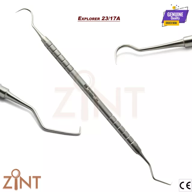 Explorer 23/17A Endodontic Probe Sharp Tips Dental Examination Oral Hygiene Tool