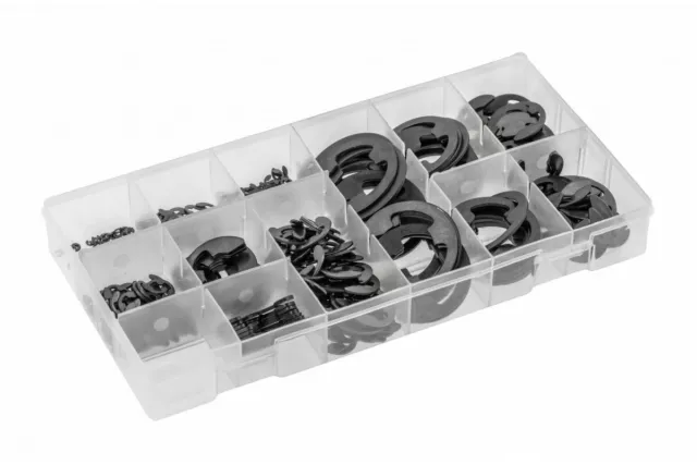 300x E-Clip Anillos de Seguridad Set Stahlsplinte Colgante Tipo E