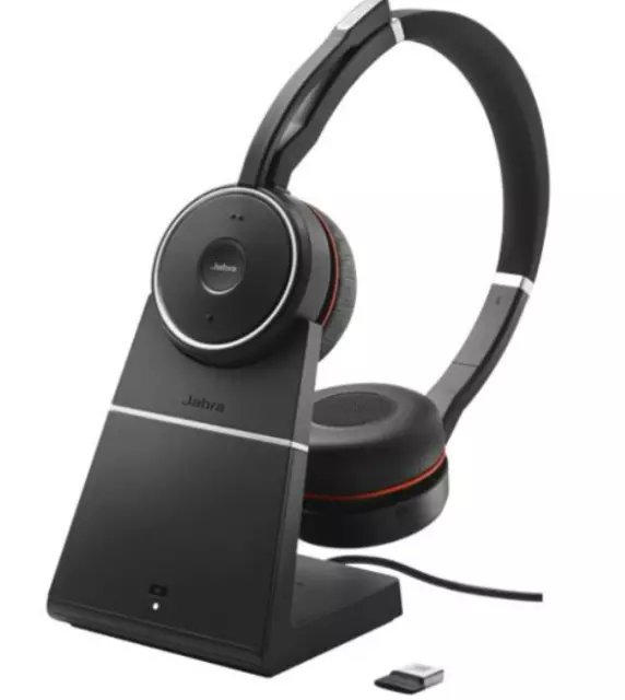 Casque Audio sans fil Jabra Evolve 75 bluetooth avec station. Neuf.