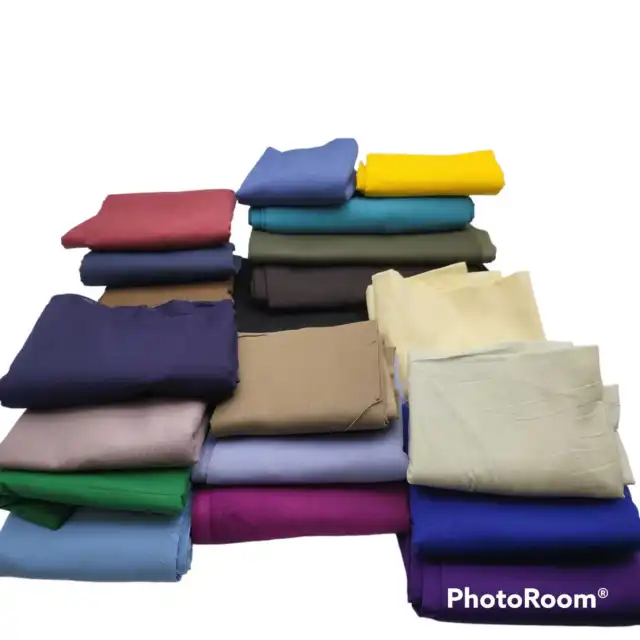 Uni Coloré Robe Loisirs Créatifs 100% Coton Popeline Tissu Été Beaucoup Couleur