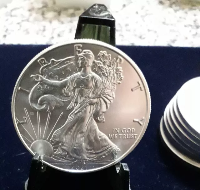 Stati uniti dollaro American silver Eagle 2021  - 1° type 1 oncia  argento 999