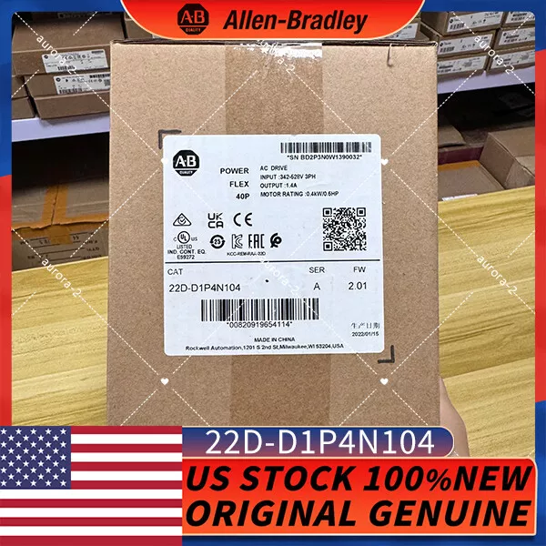 22D-D1P4N104 Allen-Bradley  PowerFlex 40P 0.4kW 0.5Hp AC Drive 22DD1P4N104