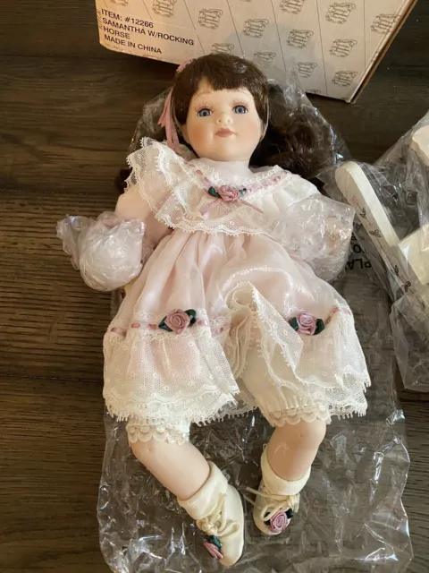 heritage signature collection porcelain doll “Samantha With Rocking Horse” 2
