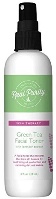 Spray de tóner facial para té verde de pureza real, 4 oz