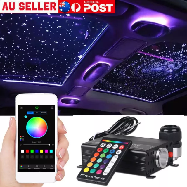 500 Home Car Headliner Star Light kit Roof Remote Fiber Optic Ceiling Lights APP