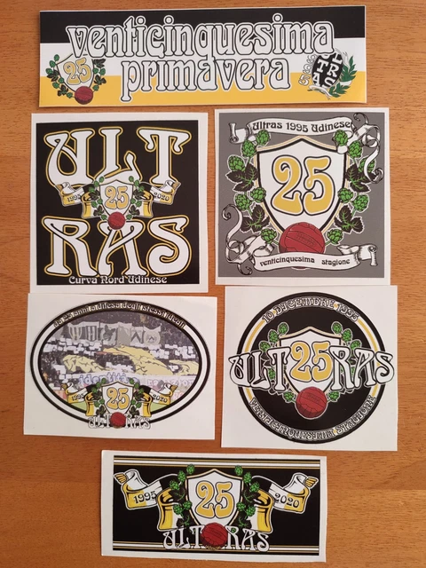 Lot De 6 Autocollants Vintage Italiens – Années 80 – Rareté Collection