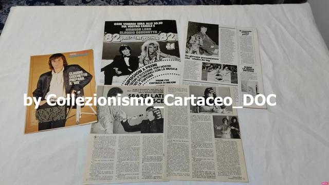 CLAUDIO CECCHETTO_set di 5 pagine di articoli/ritagli di giornale # clippings
