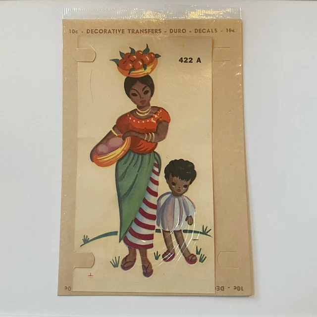 Calcomanías hispanas latinoamericanas duro 422A de colección fruta colorida decorativa
