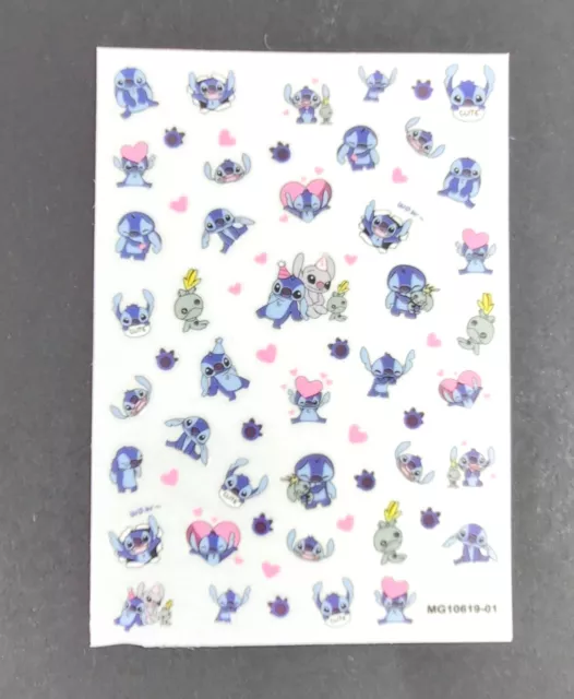 Disney Stitch Nail Art Sticker Decal Decoration Manicure