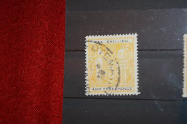PM 18 Briefmarke gestempelt Neuseeland Stempelmarke hellgelb