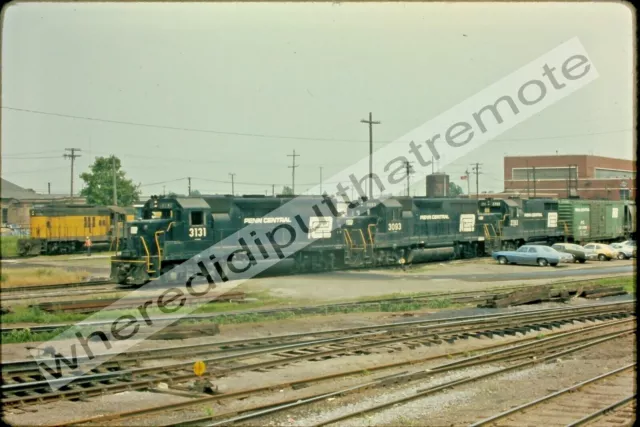 Original Slide Penn Central PC 3131 EMD GP40 Proviso ILL 6-25-73
