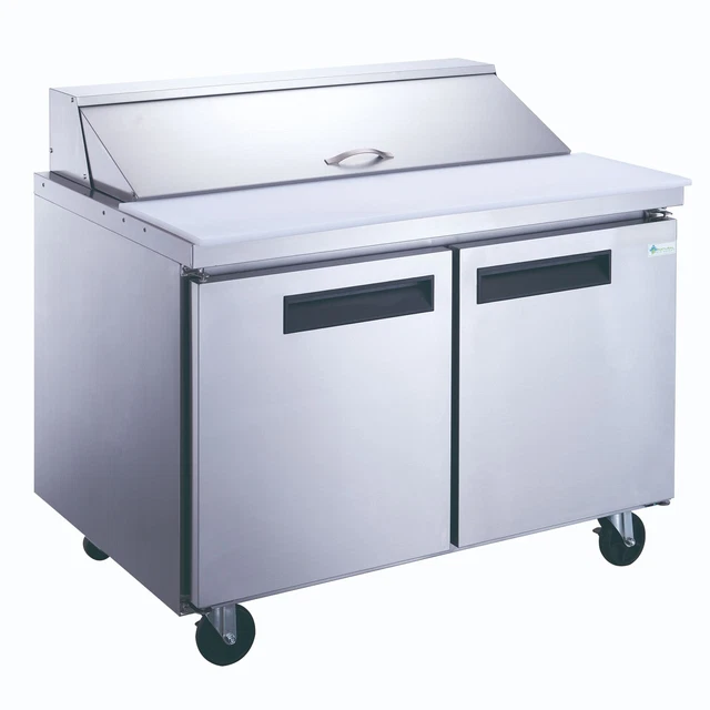 Compass DSP48-12-S2 48" Commercial Sandwich / Salad Prep Table