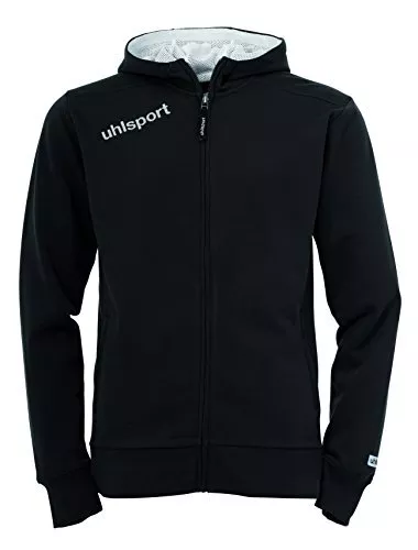 Hombres chaqueta con capucha Uhlsport esencial de, negro, XXS / XS