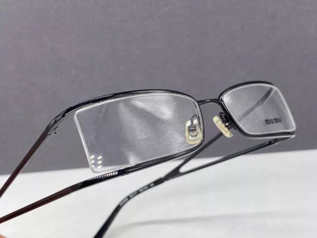 Miu Eyeglasses Frames woman Black Rectangular Double Frame VMU56D