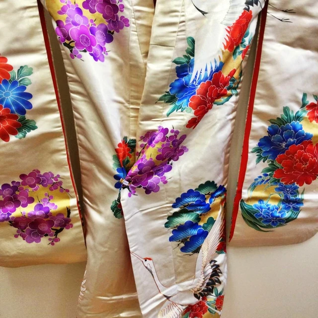 Japanese Kimono Uchikake Wedding Pure Silk  japan 210 3