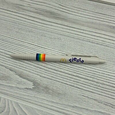 Vintage 1980's Mcdonald's Chicken Nuggest Fiesta Rainbow Promo Pen