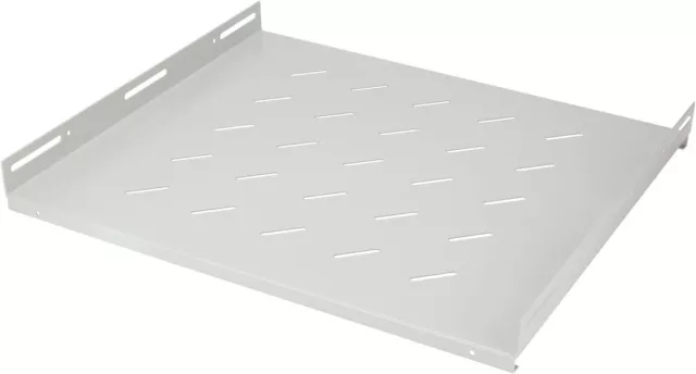 HMF Fachboden für Serverschrank 19 Zoll 1 HE grau 420mm Einlegeboden