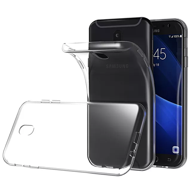 Cover Custodia Per Samsung Galaxy J3 2017 J330 Morbida Trasparente Ultra Slim