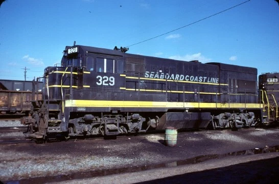Scl 329 U18B Charleston Sc (Seaboard Coast Line) Original Slide 11-26-77 T22-15