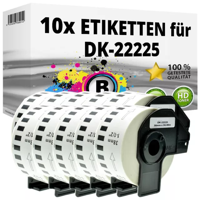 10 Etiketten kompatibel Brother P-Touch QL-1050N 1060N 500A 550 570 650 700 710W