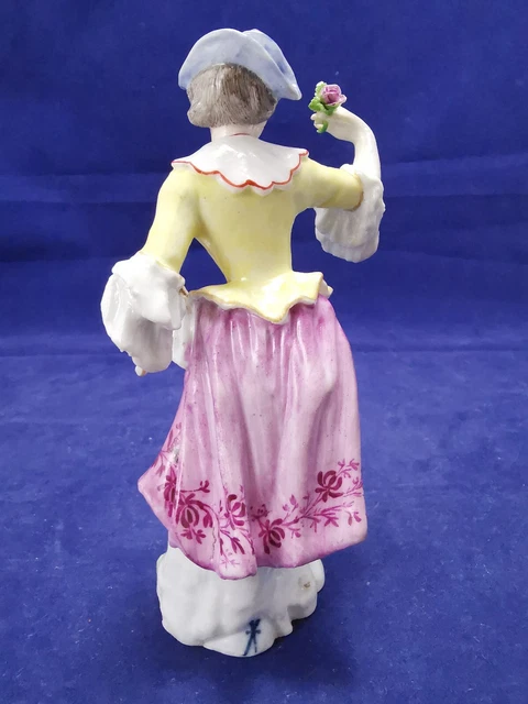 Ancienne paire de statuettes, figurines en PORCELAINE de SAXE 13