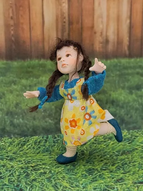 Ooak Miniature Girl Dollhouse Doll Artisan 1:12 The Rogue Fairy SPRING DEAL!