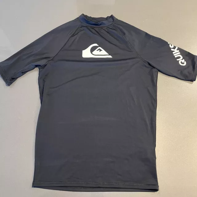 Quiksilver Men's All Time Short Sleeve Rashguard UPF 50 Sun Protection Size L