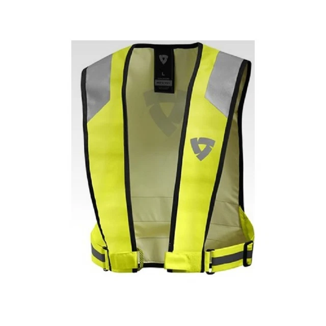 Rev'it! Gilet Alta Visibilità Connector HV EN471, Taglia XL, Con Pannelli Riflettenti 3M, Per Moto