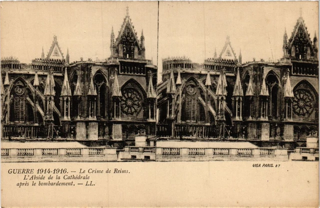 MILITARY CPA War - The Crime of Reims, The Apse of the Cathedral (316020)