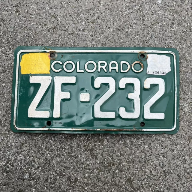 Original US Motorrad Kennzeichen Nummernschild USA Colorado