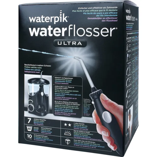 Waterpik Ultra Munddusche WP-112E Water Flosser BLACK Schwarz +7 Düsen 3