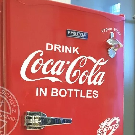 Aufkleber Drink Coca Cola in Bottles 40x20cm für Kühlschrank Auto Tür Fenster