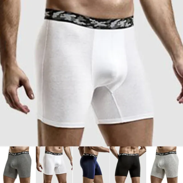 MENS SEXY LONG Leg Underwear Bulge Pouch Underpants Boxer Briefs Shorts  Trunks £6.98 - PicClick UK