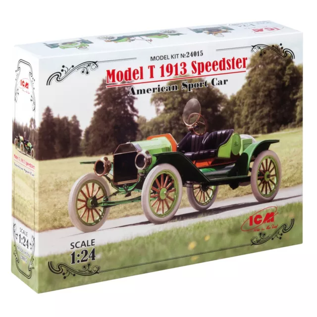 ICM 24015 Plastic model kit Scale 1:24 Model T 1913 Speedster American Sport Car