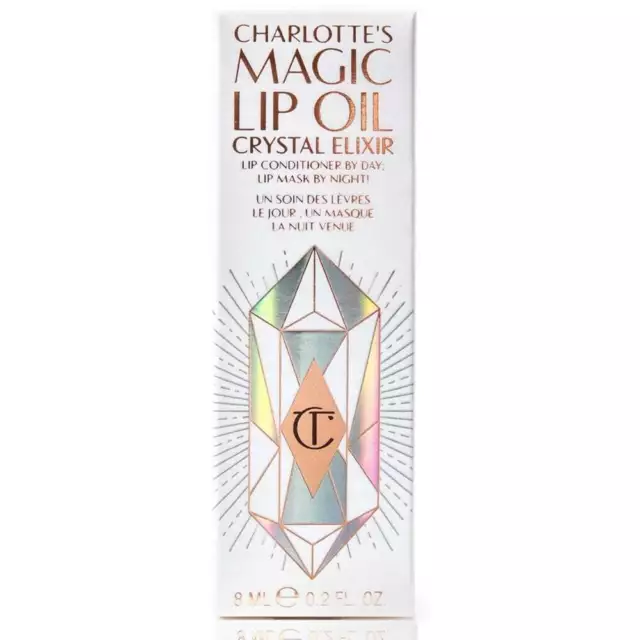 Elisir Di Cristallo Olio Per Labbra Charlotte Tilbury Magic 8Ml - Nuovo E In Scatola - P&P Gratuito - Uk