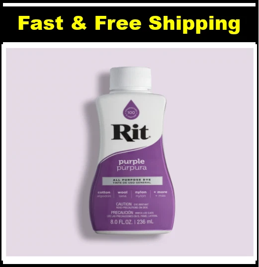 Rit All Purpose Liquid Dye, Purple, 8 Fl. Oz.