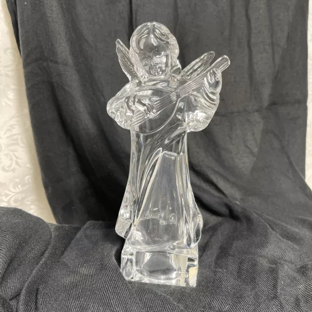 Mikasa Herald Collection Angel Playing the Mandolin Full Lead Crystal Holidays